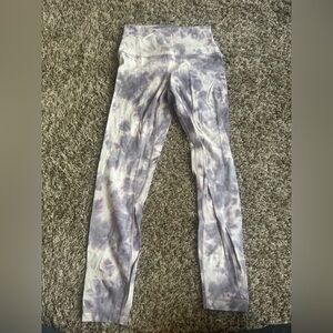 lululemon athletica Purple Tie-Dye Leggings
